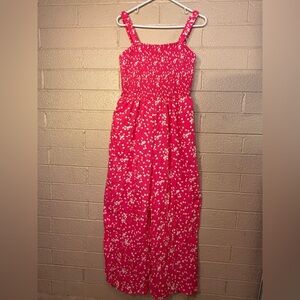 Dokotoo Pink Floral Maxi jumpsuit